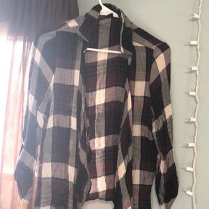plaid cardigan
